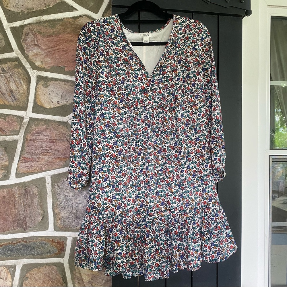J Crew midi dress floral